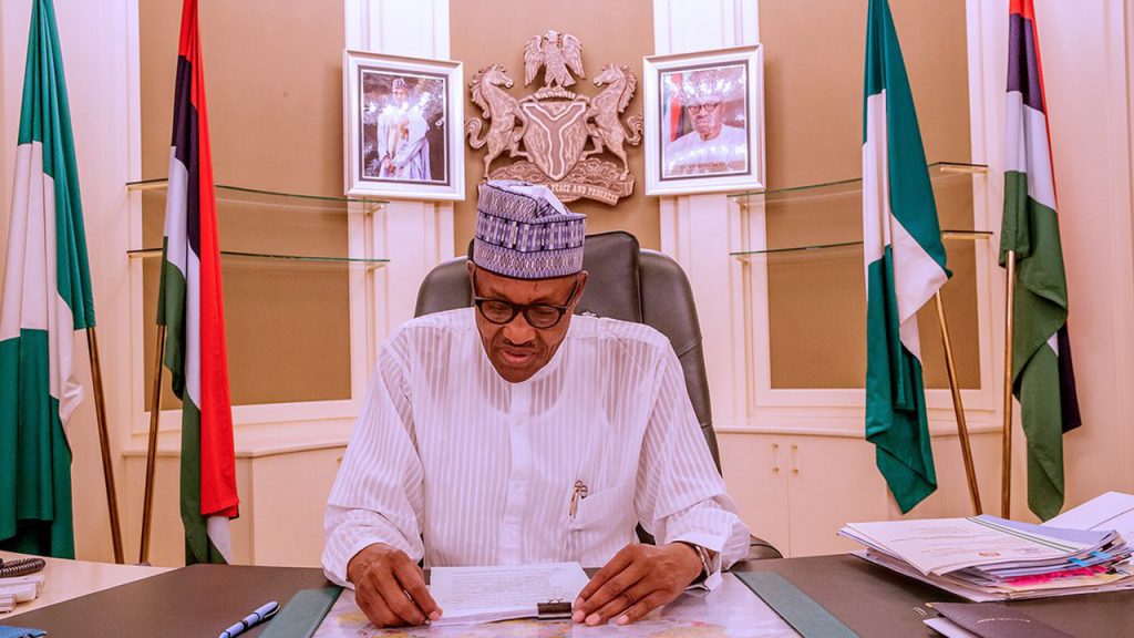 Buhari in office