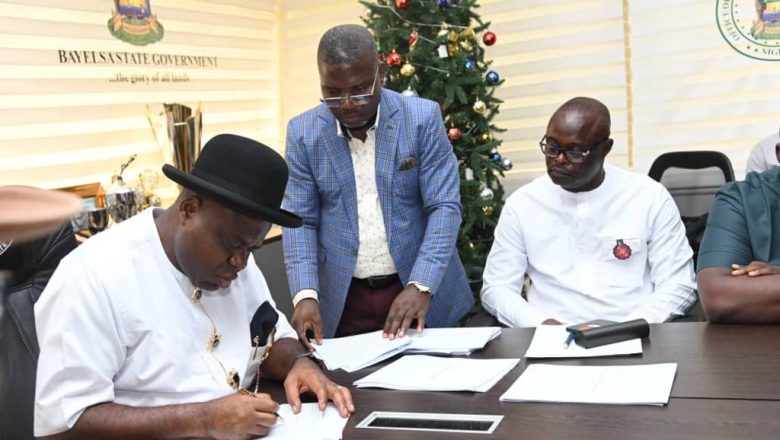 Bayelsa Gov Signs N489.4bn 2024 Appropriation, Electricity Bills Into Law *Assembly Increases Budget For Stadium, Renal Centre Projects